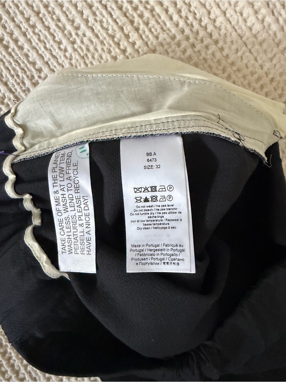 Ganni Black Athletic Drawstring Shorts - Picture 3 of 4